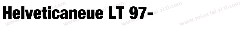 Helveticaneue LT 97字体转换